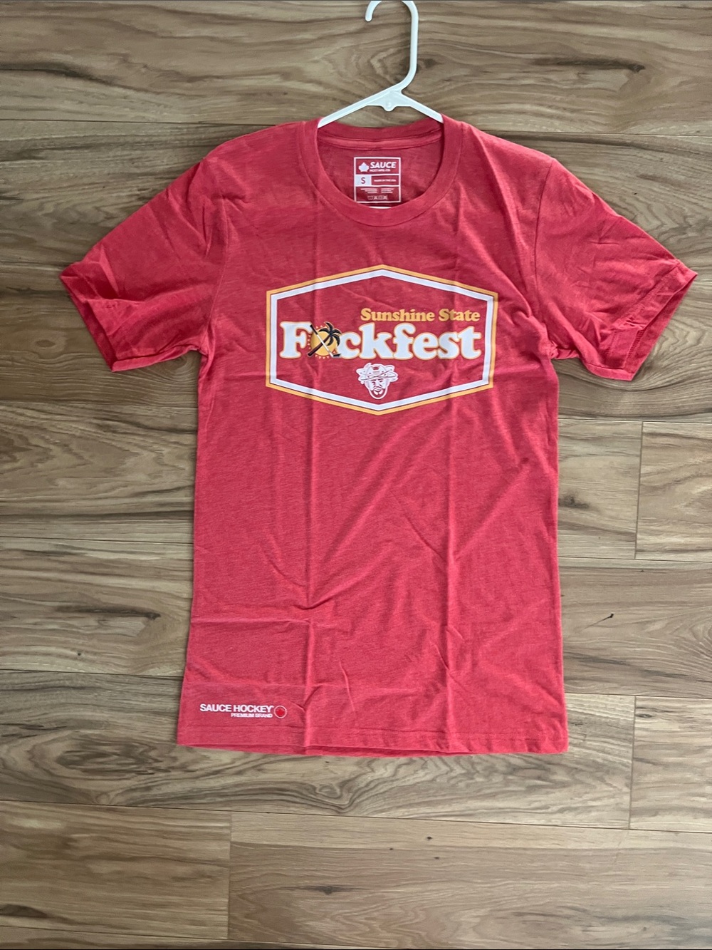 Sauce Hockey Sunshine State Fckfest Red Graphic Tee